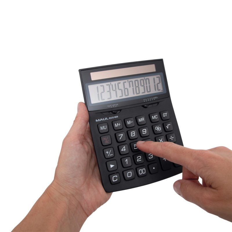 MAUL ECO 850 calculatrice Poche Calculatrice basique Noir