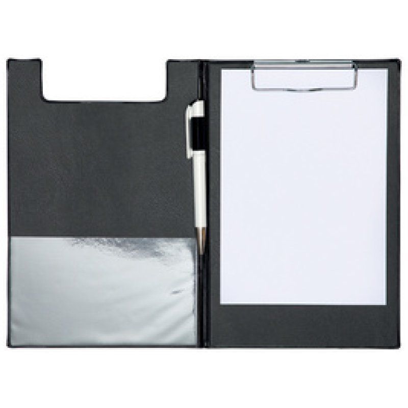 MAUL Porte-bloc à pince plastifié, A5, noir