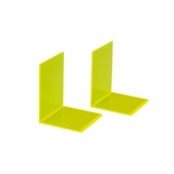 MAUL Serre-livres FLUO, en acrylique, jaune translucide