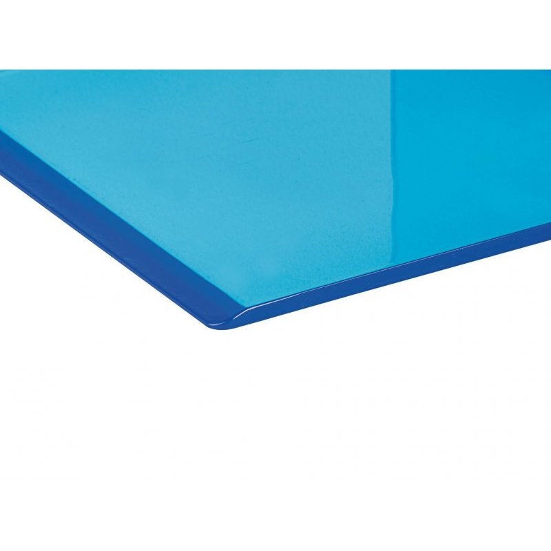 MAUL Serre-livres FLUO, en acrylique, bleu translucide