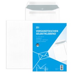 MAILmedia Pochette d'expedition, C4, sans fenêtre, blanc