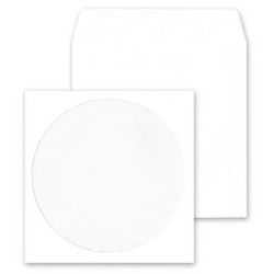 MAILMedia Pochettes en papier pour CD-/DVD, avec fenêtr