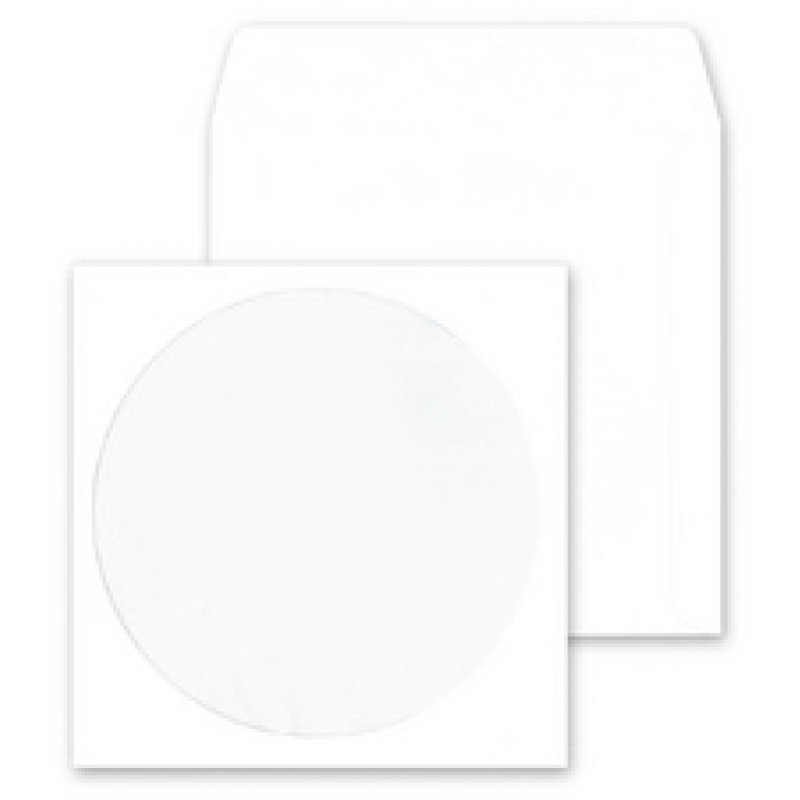 MAILMedia Pochettes en papier pour CD-/DVD, avec fenêtr
