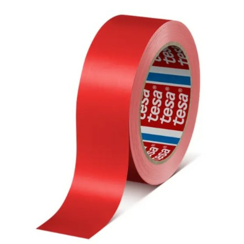 TESA 60404-00011-00 ruban d'étanchéité Adapté à une utilisation à l'intérieur 66 m Polyvinyl chloride (PVC) Rouge