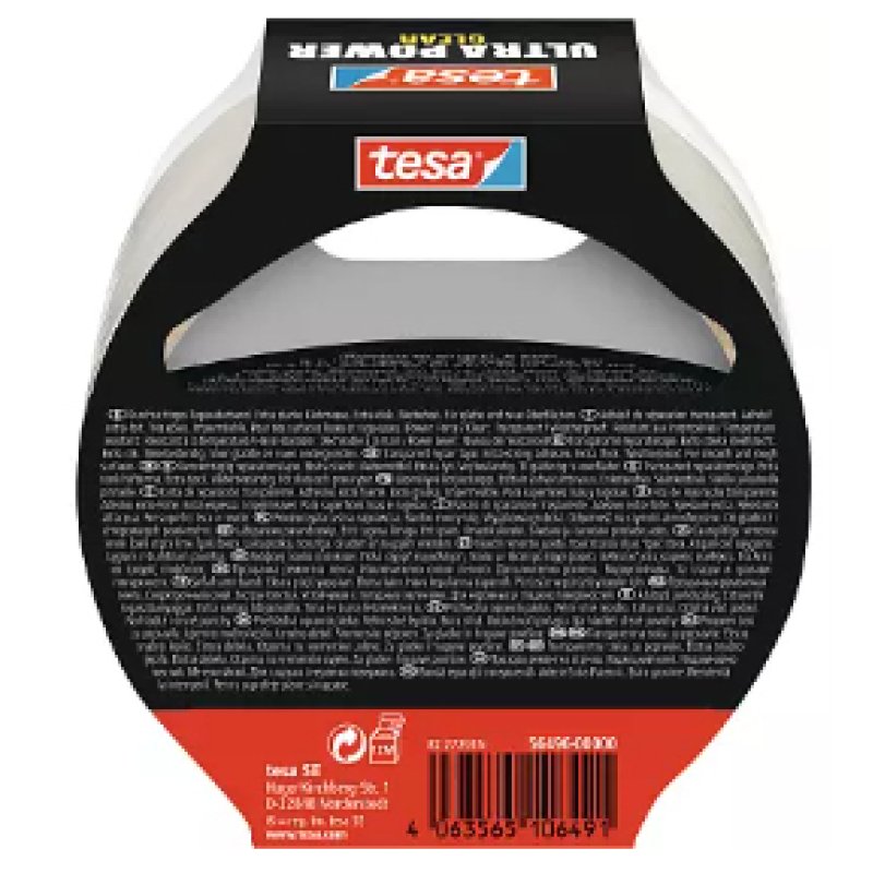 TESA Ultra Power Suitable for indoor use Suitable for outdoor use 10 m Polypropylene (PP) Transparent
