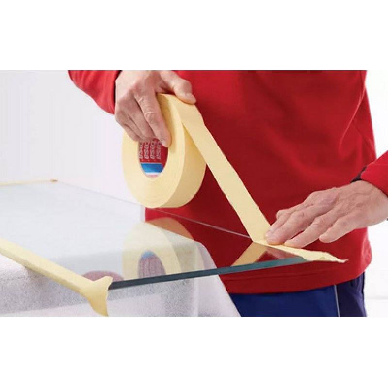 tesa Ruban adhésif de masquage papier crêpe 4322 19 mm x 50m