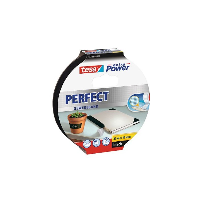 TESA 56339-02 25 m Fabric Black 1 pc(s)