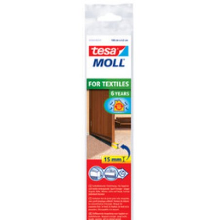 tesa Moll STANDARD Isolation bas de porte, blanc,43 mm x 1 m