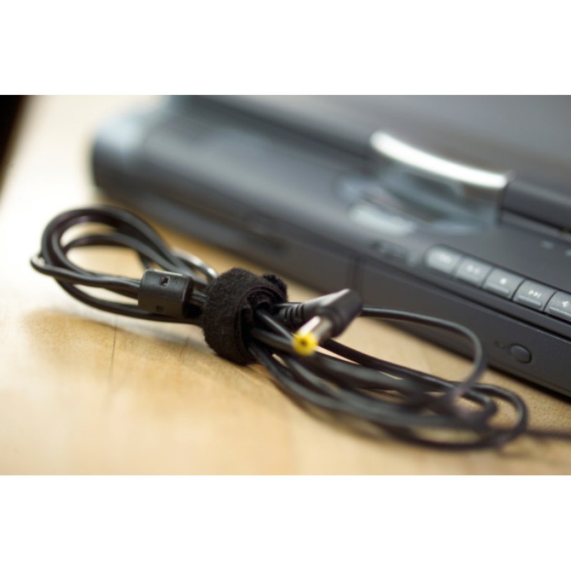 tesa On & Off Serre-câbles Cable Manager Universal, noir