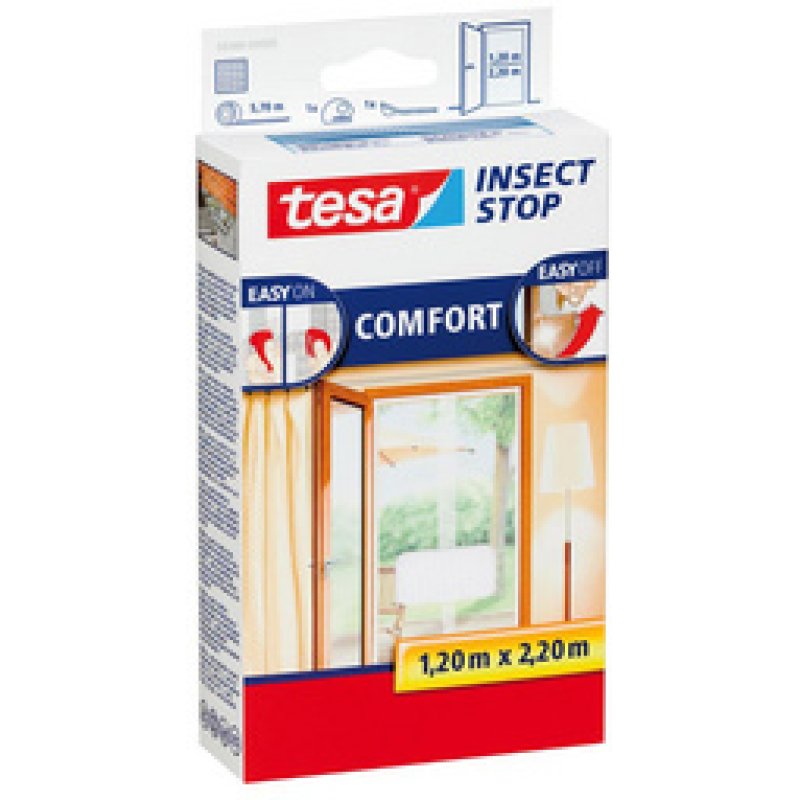 tesa Moustiquaire COMFORT portes, 2x (0,65 m x 2,50 m)