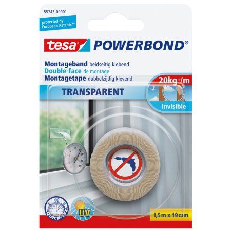 TESA Fixer Objets Transparent - fixation invisible