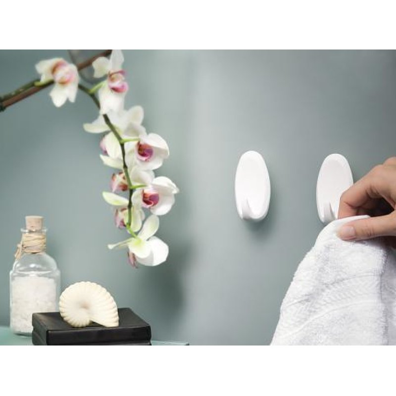 TESA 58050-00012 Indoor Towel hook Chrome 2 pc(s)