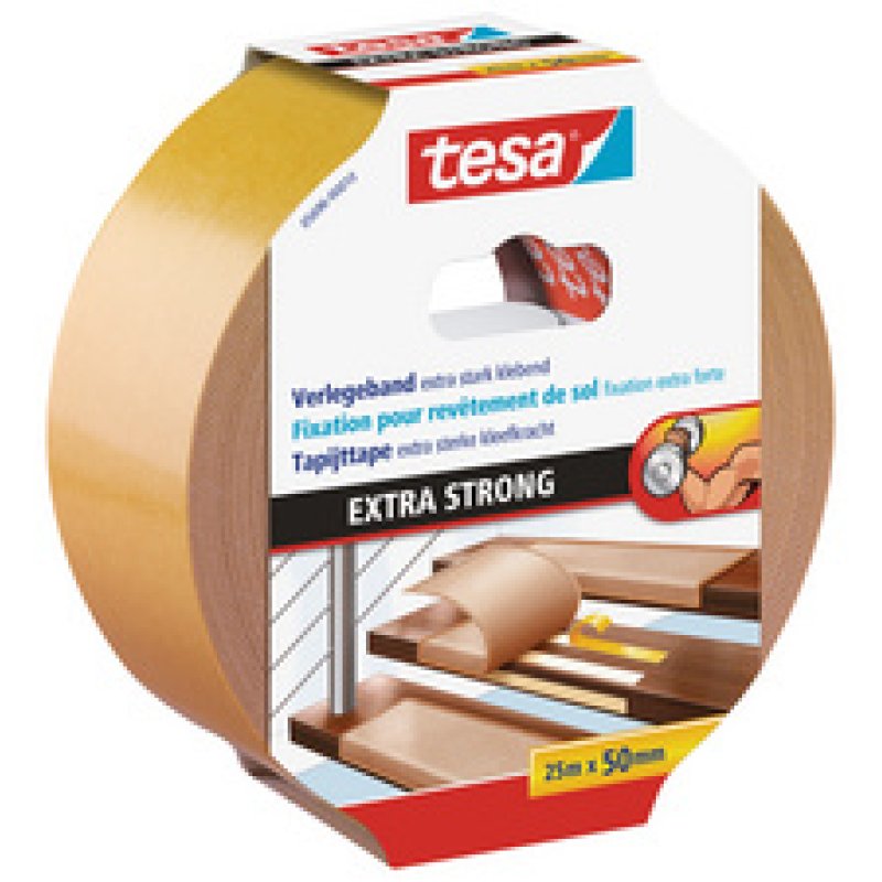 tesa Adhésif extra fort pour revêtement de sol, 50 mm x 5 m