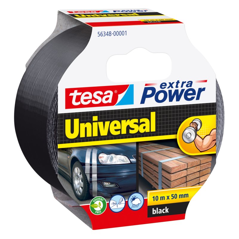 TESA extra Power Universal 10 m Noir