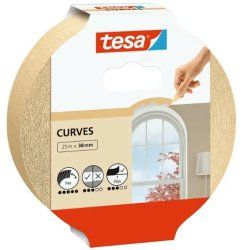 TESA 565340000102 25 m Ruban de masquage pour peintre Adapté à une utilisation à l'intérieur Marron