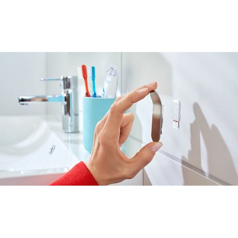 TESA 57045-00000 home storage hook Indoor Towel hook Metallic 2 pc(s)