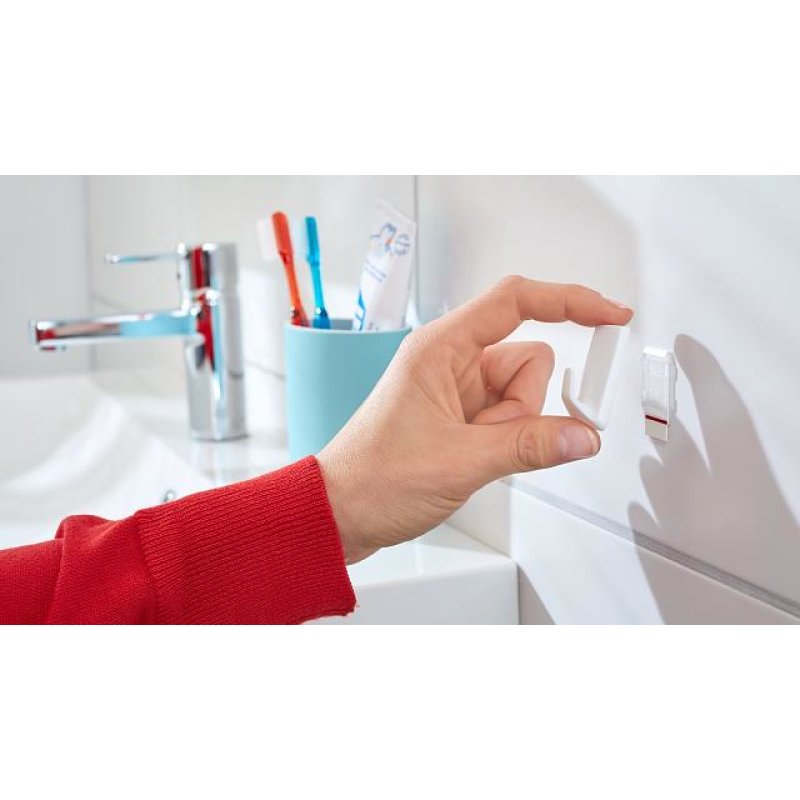 TESA 57072-00000 home storage hook Indoor Towel hook White 3 pc(s)