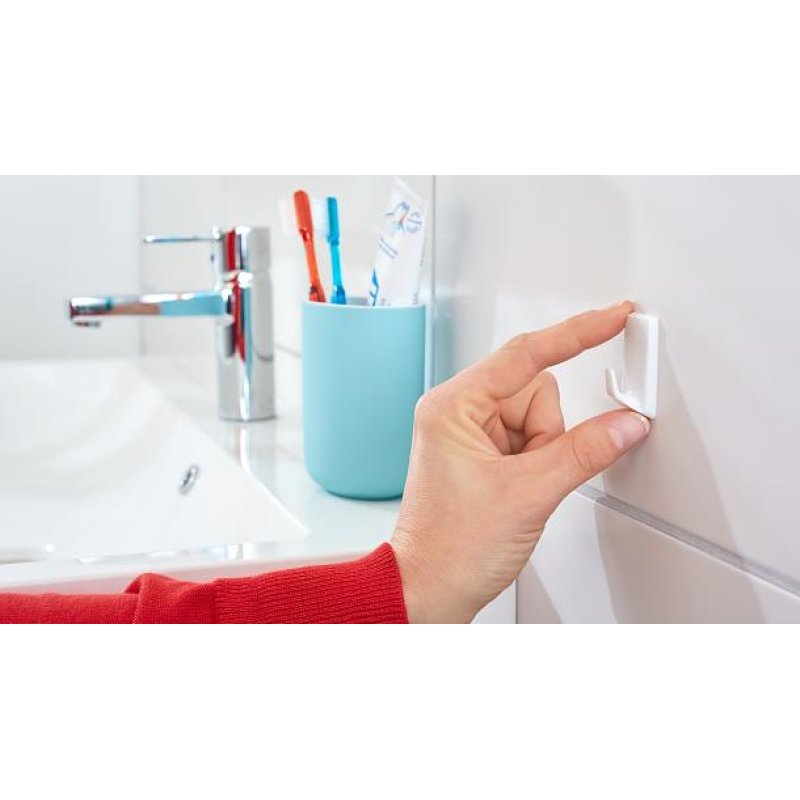 TESA 57072-00000 home storage hook Indoor Towel hook White 3 pc(s)