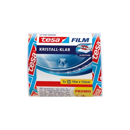tesa Film Ruban adhésif, PACK ÉCO!, 15 mm x 10m, transparent