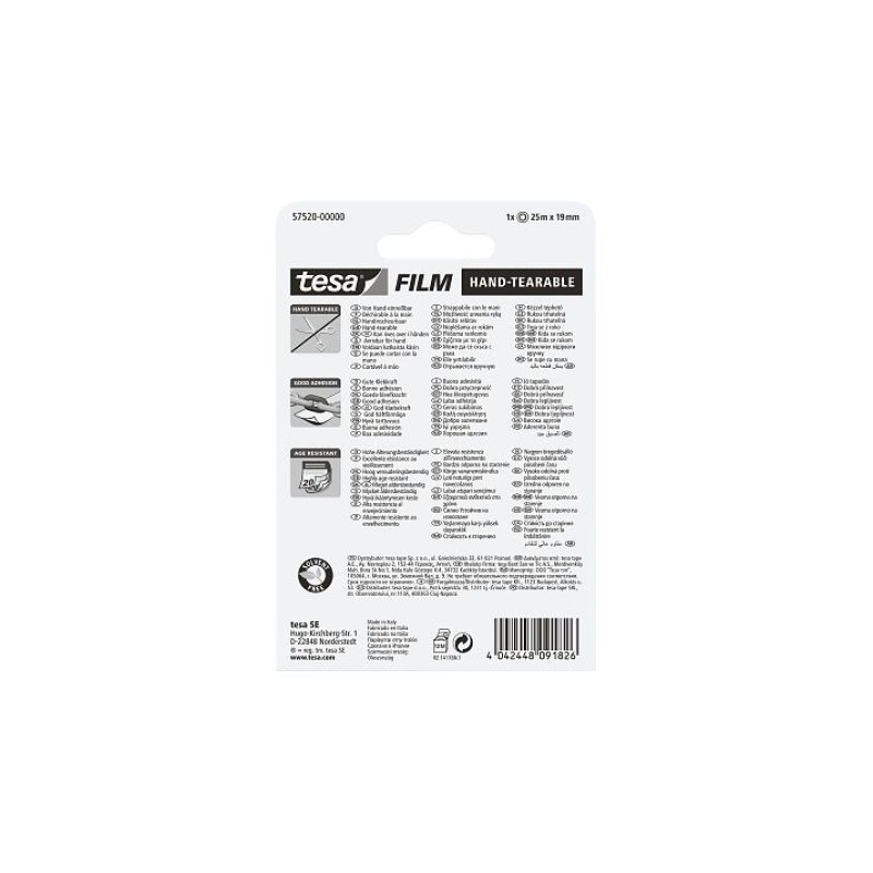 TESA 57520 25 m Polypropylène (PP) Translucide 1 pièce(s)