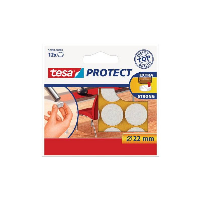 TESA 57893-00001-01 patin de protection du sol pour meuble 12 pièce(s) Rond