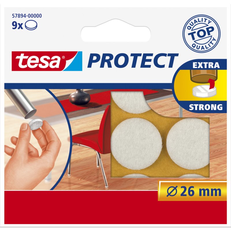 TESA Protect furniture floor protector pad 9 pc(s) Round