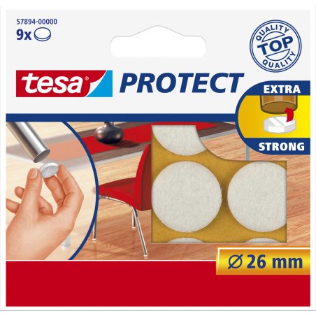 TESA Protect patin de protection du sol pour meuble 9 pièce(s) Rond