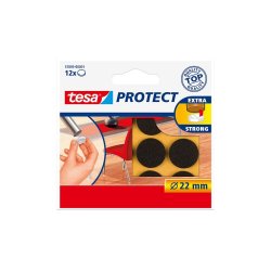 tesa Protect Patin en feutrine, diamètre: 22 mm, blanc