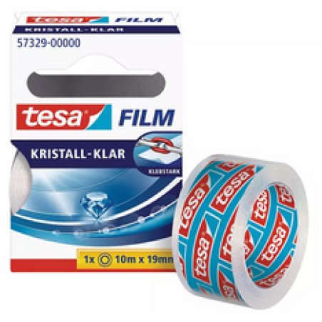 tesa Film Ruban adhésif pack de 10,15 mm x 10 m, transparent