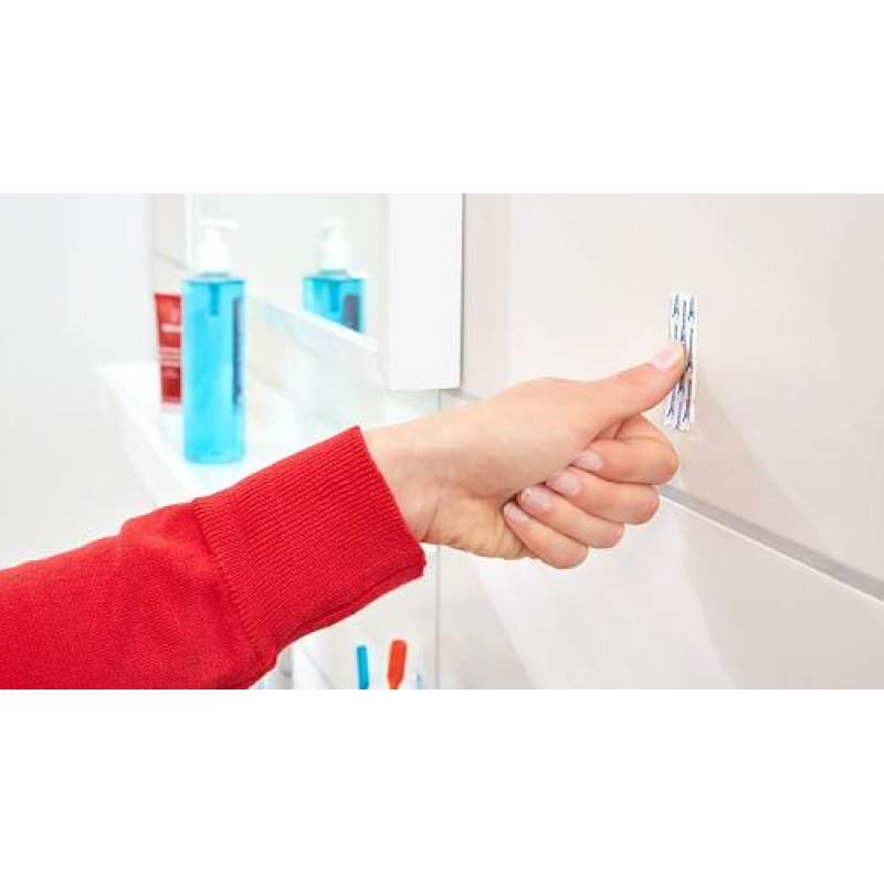 tesa Powerstrips Crochet adhésif LARGE, métal, rectangulaire