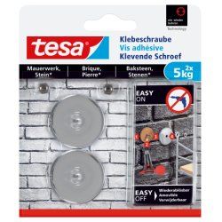TESA 77906-00000 crochet pour rangement à usage domestique Intérieure et extérieure Crochet universel 2 pièce(s)