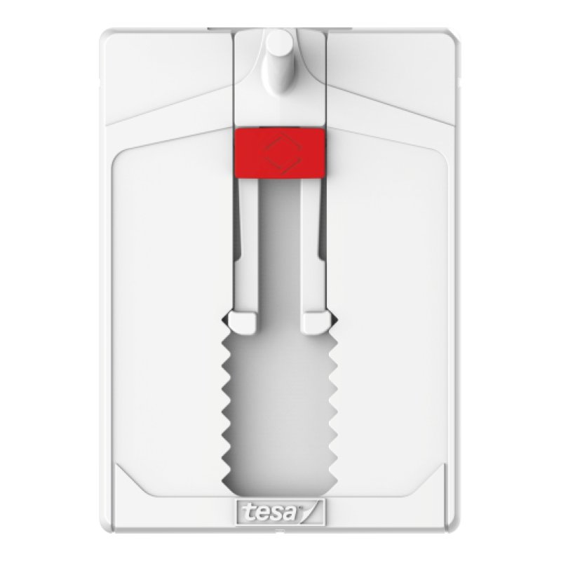 TESA 77767-00000 crochet pour rangement à usage domestique Intérieure Crochet universel Gris, Rouge, Blanc 2 pièce(s)