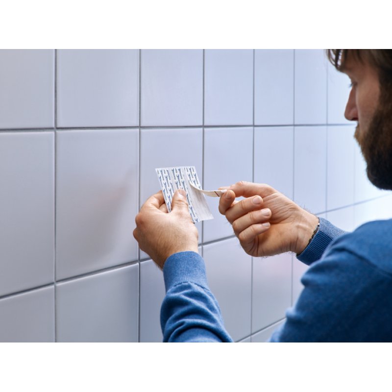 TESA 77767-00000 crochet pour rangement à usage domestique Intérieure Crochet universel Gris, Rouge, Blanc 2 pièce(s)