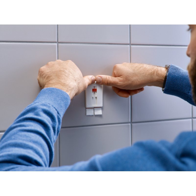 tesa Powerstrips Clou adhésif pour carrelage et métal, 4,0