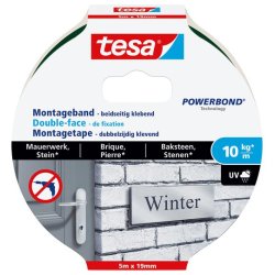 tesa Powerbond Adhésif double face de montage pour brique