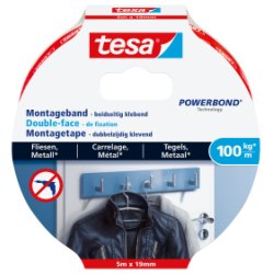 tesa Adhésif double face de montage Powerbond pour carrelage