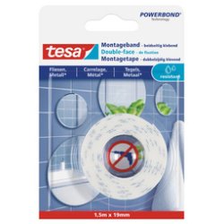 tesa Adhésif double face de montage Powerbond pour carrelage