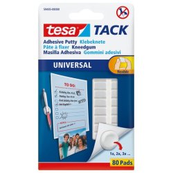 tesa TACK Pâte à fixer UNIVERSAL, amovible, blanc