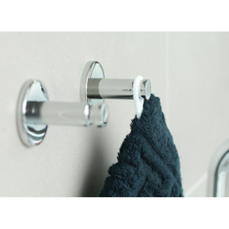 tesa Powerbutton Crochet adhésif Universal medium, chrome