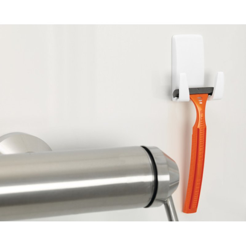 tesa Support pour rasoirs Powerstrips "WAVE", en plastique