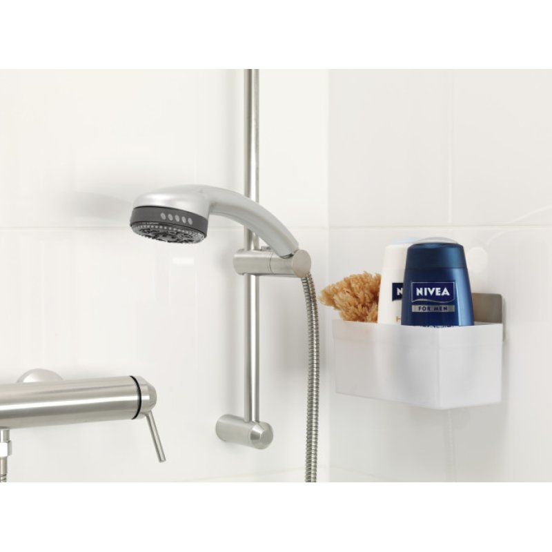 TESA 59711-00000 panier et plateau ménager pour évier Acier inoxydable Métallique, Blanc