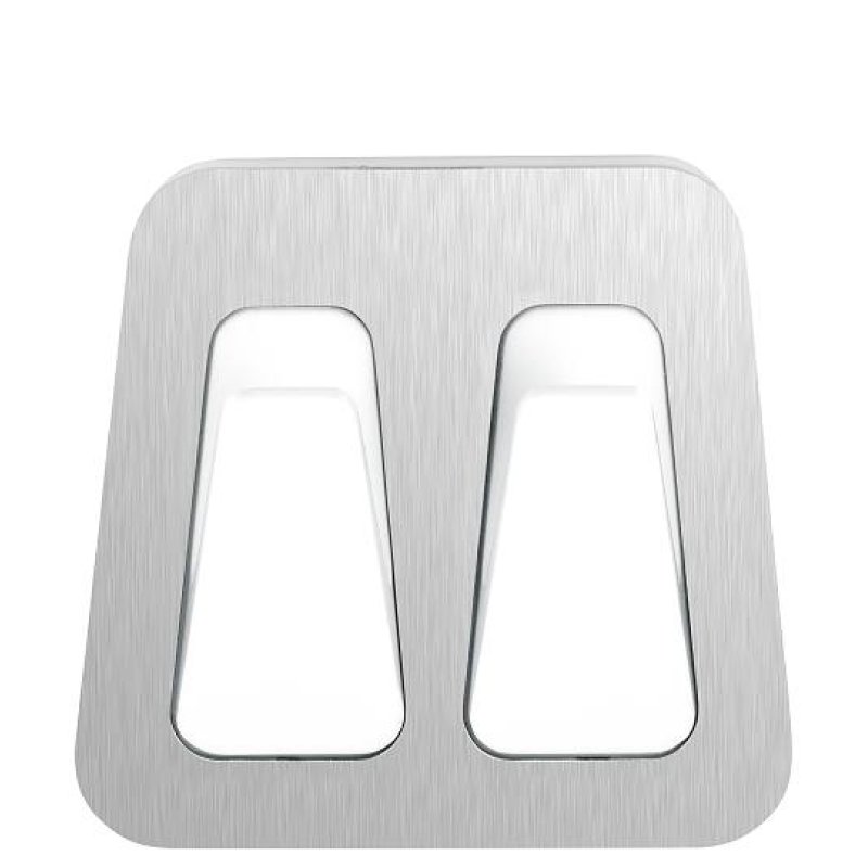 TESA 59785-00000 crochet pour rangement à usage domestique Intérieure Crochet pour serviette Acier inoxydable, Blanc