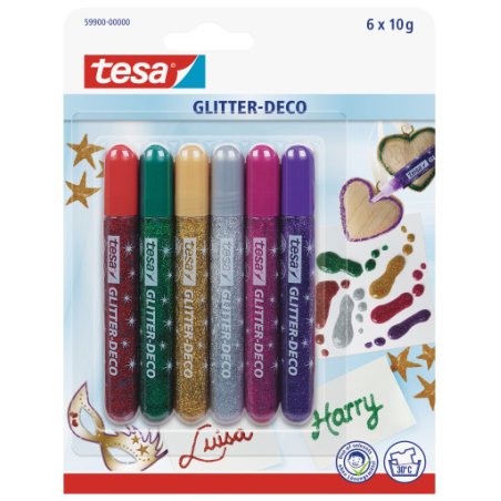 TESA 59900-00000 paillette Kit de crayons à paillettes