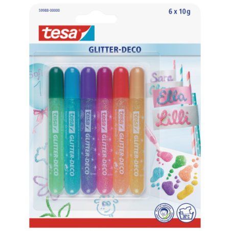 TESA 59988-00000 paillette Kit de crayons à paillettes