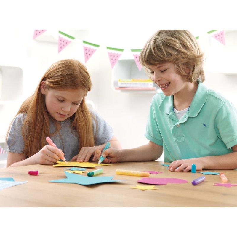 tesa Colle à paillette "déco scintillante", tube, 6 x 10 g