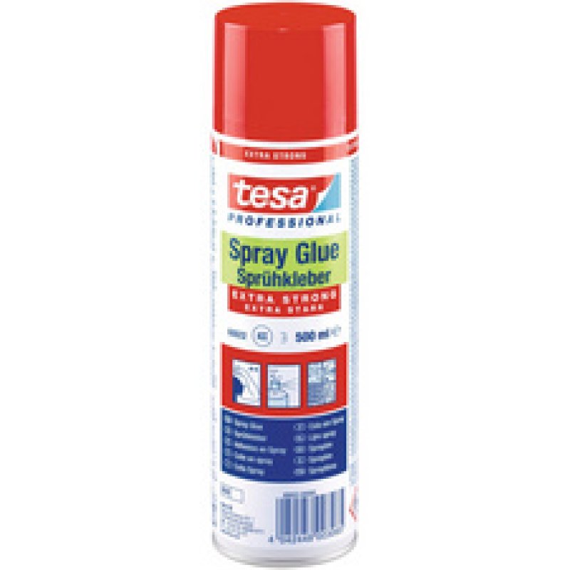 tesa Colle en spray EXTRA STRONG, 500 ml, couleur: blanc