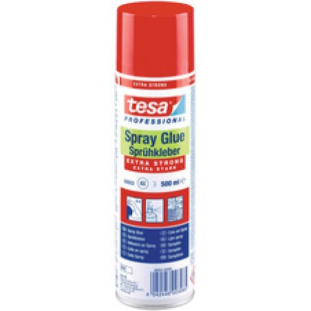 tesa Colle en spray EXTRA STRONG, 500 ml, couleur: blanc