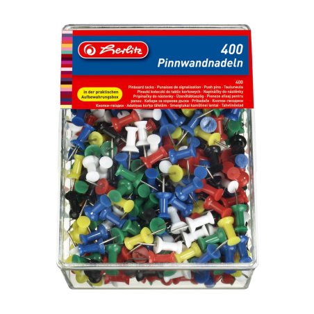herlitz Epingles de signalisation, assorti, contenu: 400 pcs
