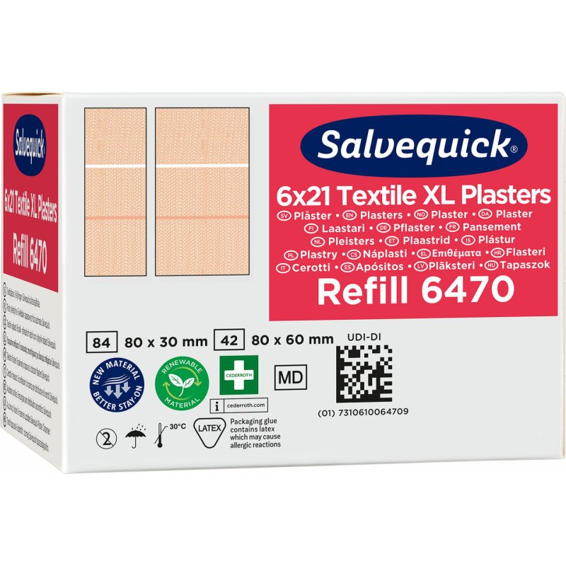 CEDERROTH Recharge Salvequick, pansement extra grand