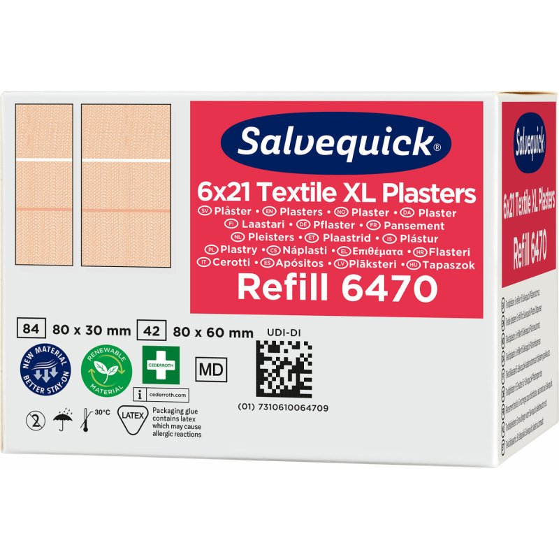 CEDERROTH Recharge Salvequick, pansement extra grand